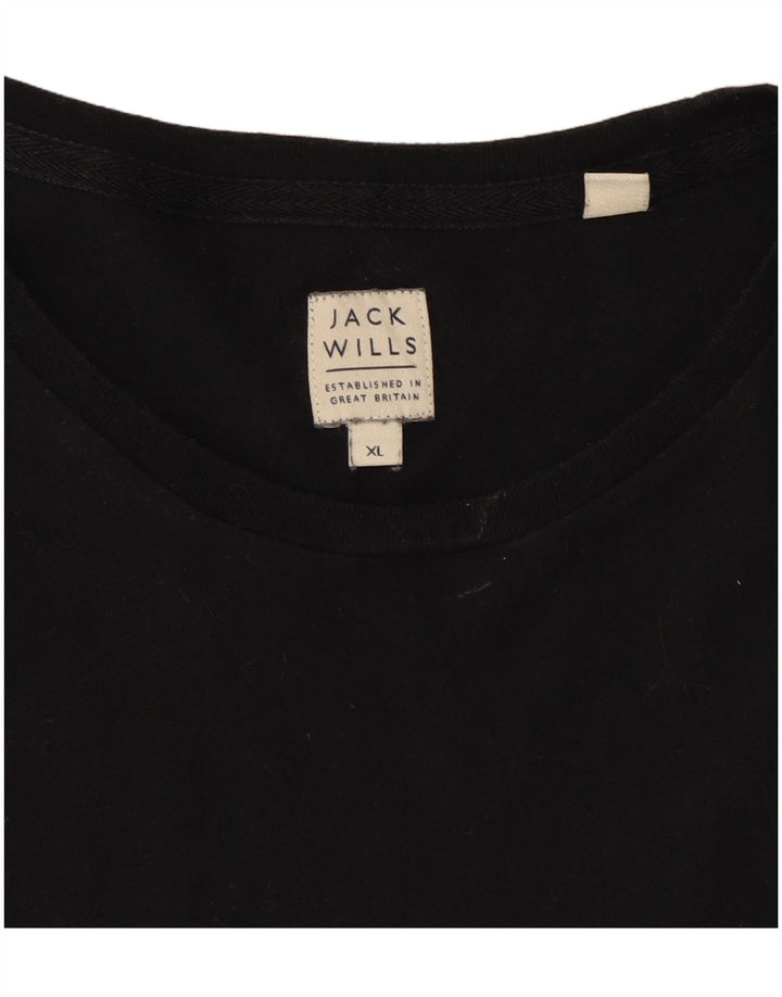 Jack Wills Haut Homme Manches Longues XL Noir Coton