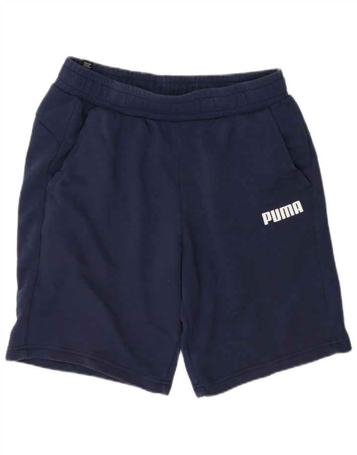 Puma Short Graphic Sport Homme Bleu Marine Moyen Coton
