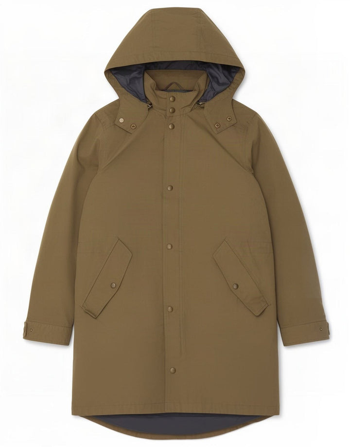 Massimo Dutti Parka à capuche pour homme UK 40 Large Kaki
