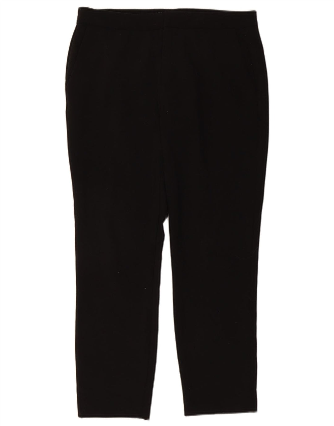 Zara Pantalon Chino Droit Femme EU 38 Small W28 L26 Noir