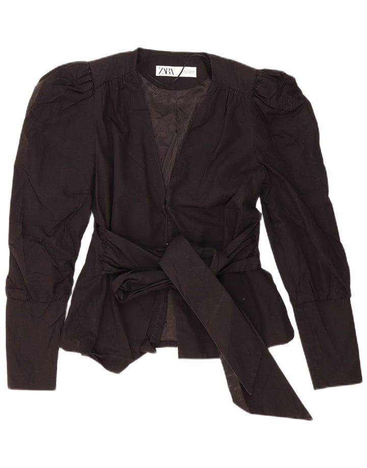 Zara Veste Blazer Femme UK 12 Medium Noir