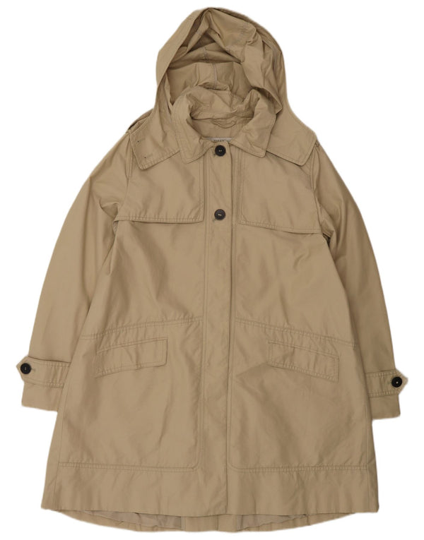 Zara Womens Trench Coat UK 16 Large Beige Coton
