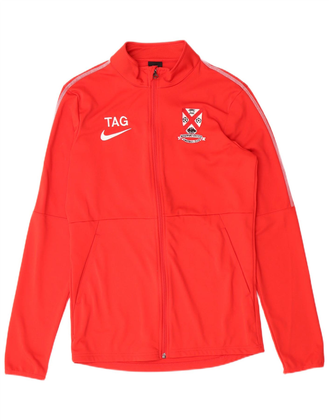 Nike Hommes Graphique Survêtement Top Veste Petit Rouge Polyester Sports