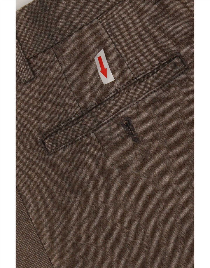 Zara Pantalon Chino Droit Homme EU 40 Medium W31 L30 Gris Polyester