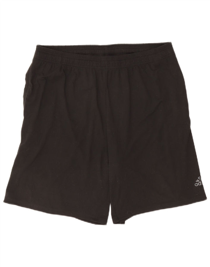 Adidas Short de sport Climalite pour homme, grand, noir, polyester