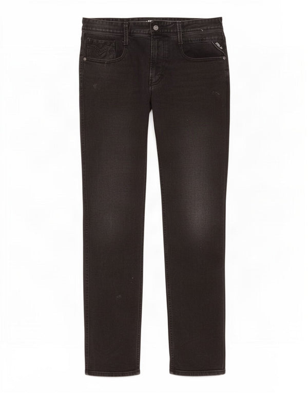 Replay Jean Anbass Slim Homme W34 L32 Noir Coton
