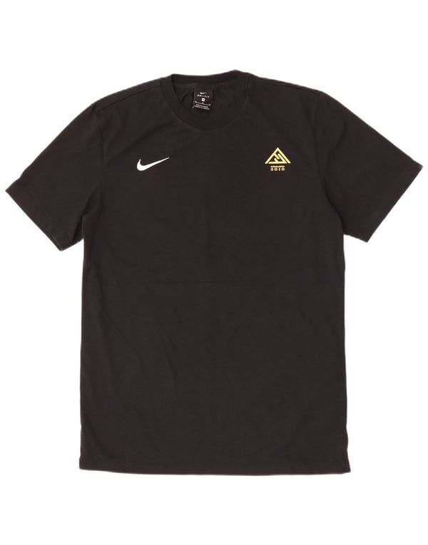 Nike T-shirt graphique pour homme en coton noir moyen