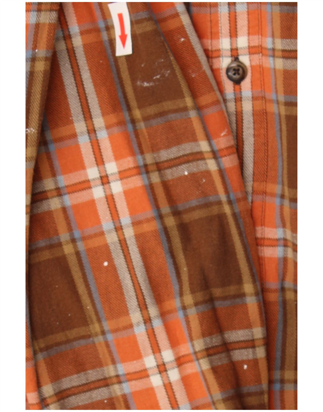 Timberland Chemise en Flanelle Homme Marron Moyen à Carreaux en Coton