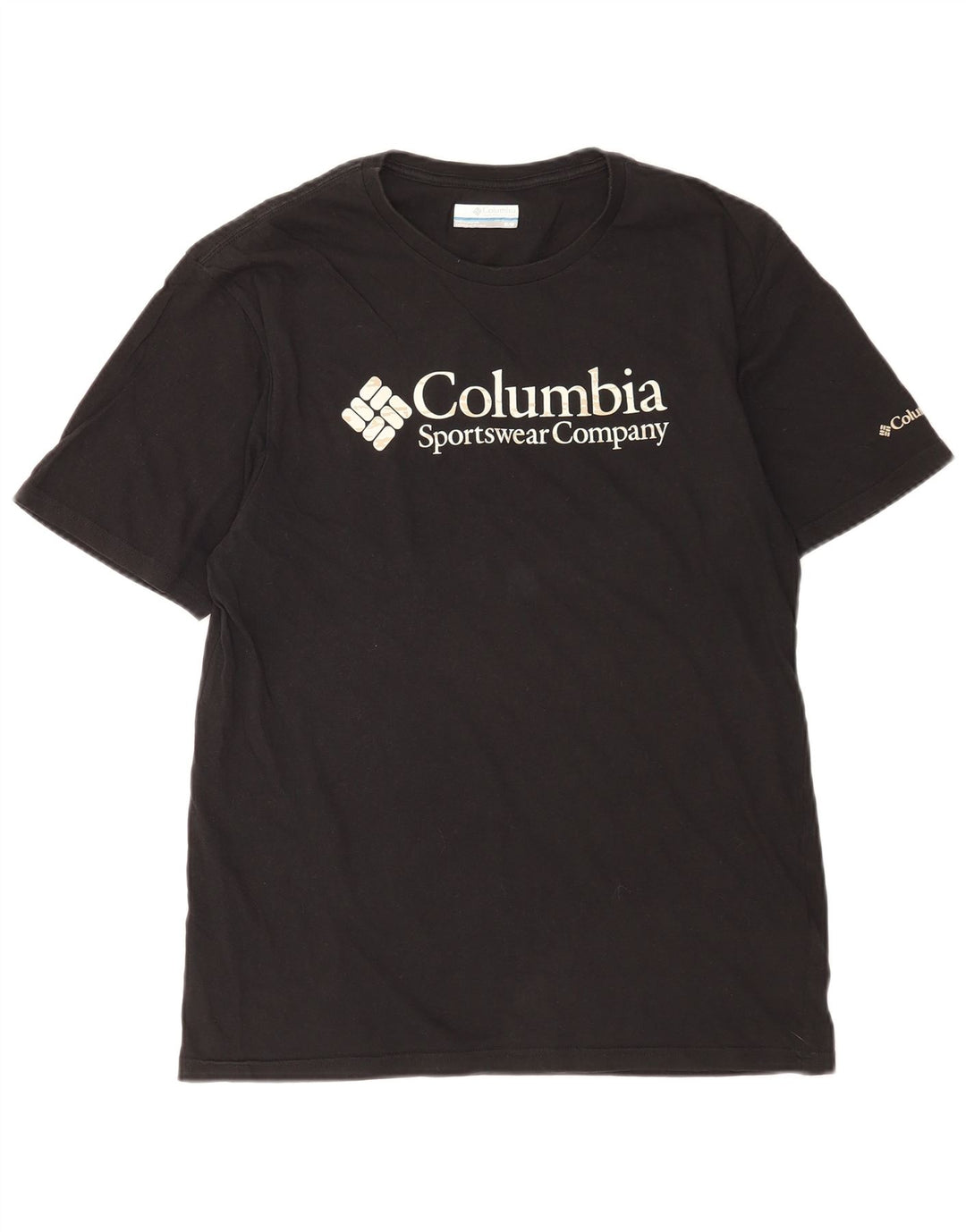 Columbia T-Shirt Homme Noir Moyen Coton