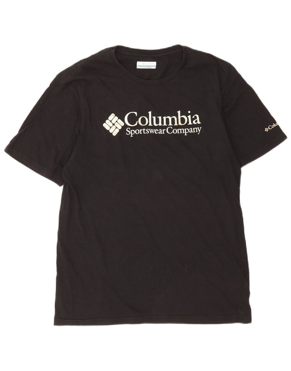 Columbia T-Shirt Homme Noir Moyen Coton