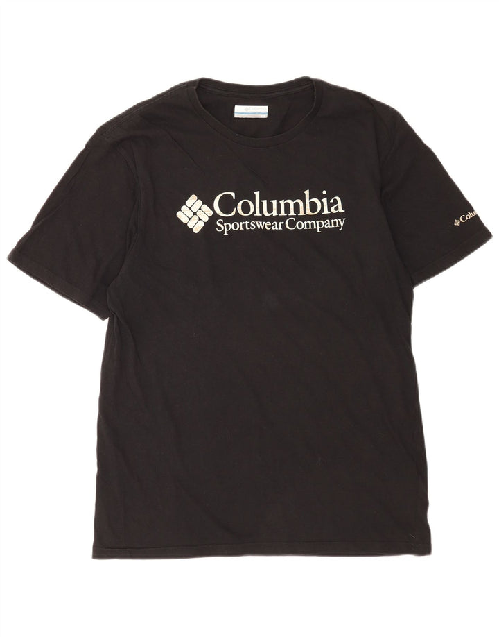 Columbia T-Shirt Homme Noir Moyen Coton
