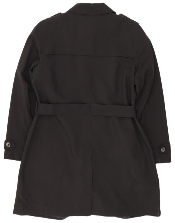 Marks & Spencer Trench-Coat Femme UK 16 Large Noir Polyester