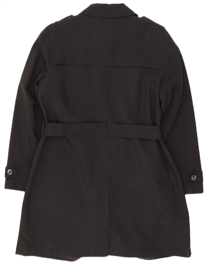 Marks & Spencer Trench-Coat Femme UK 16 Large Noir Polyester