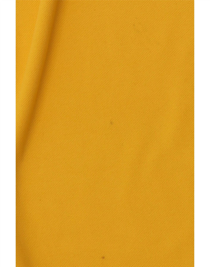KAPPA Polo Homme Large Jaune Coton