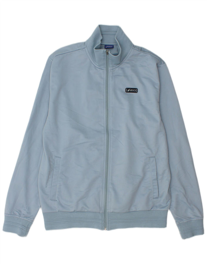 Asics Veste de Survêtement Homme Bleu Moyen Polyester