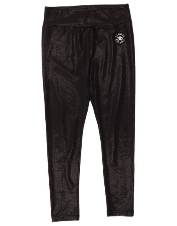 Converse Leggings Filles 12-13 ans Large Noir Polyester