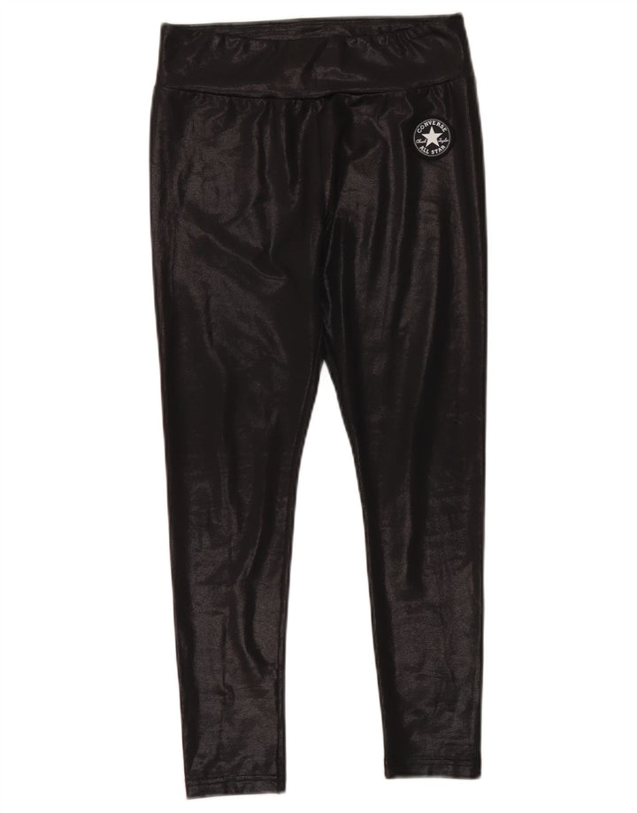 Converse Leggings Filles 12-13 ans Large Noir Polyester