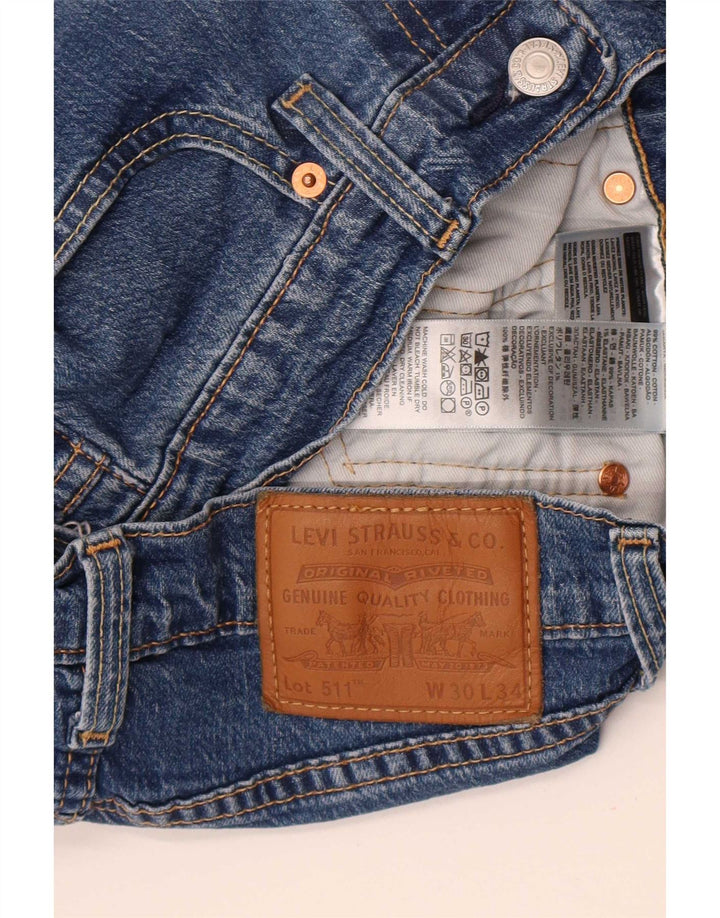 Levi's Jean Slim 511 Homme Bleu W30 L34 Coton