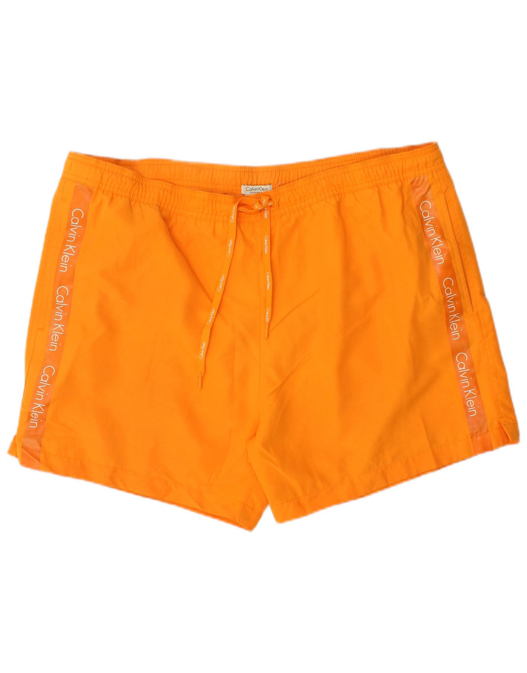 Calvin Klein Short de bain graphique pour homme XL Orange Polyester