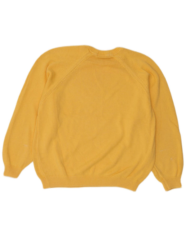 Marks & Spencer Pull à col rond pour femme UK 14 Jaune moyen