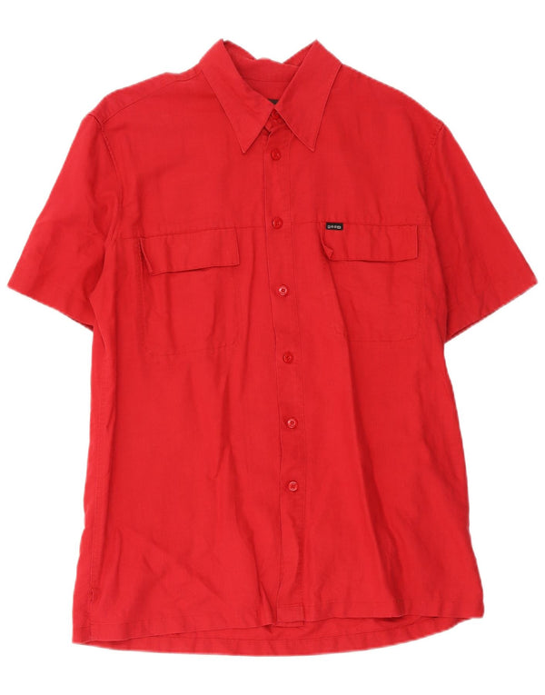 Gas Chemise à Manches Courtes Homme Grand Coton Rouge