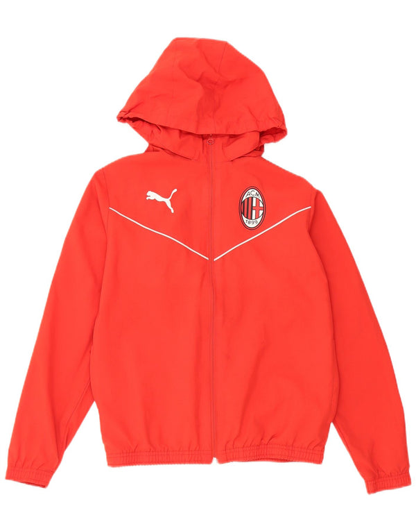 Puma Veste de Survêtement à Capuche AC Milan Garçon 13-14 Ans Rouge Polyester