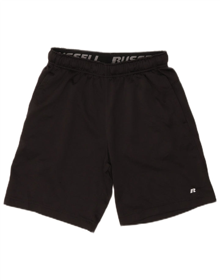 RUSSELL ATHLETIC Short de sport Dri-Power pour homme, petit, noir, polyester
