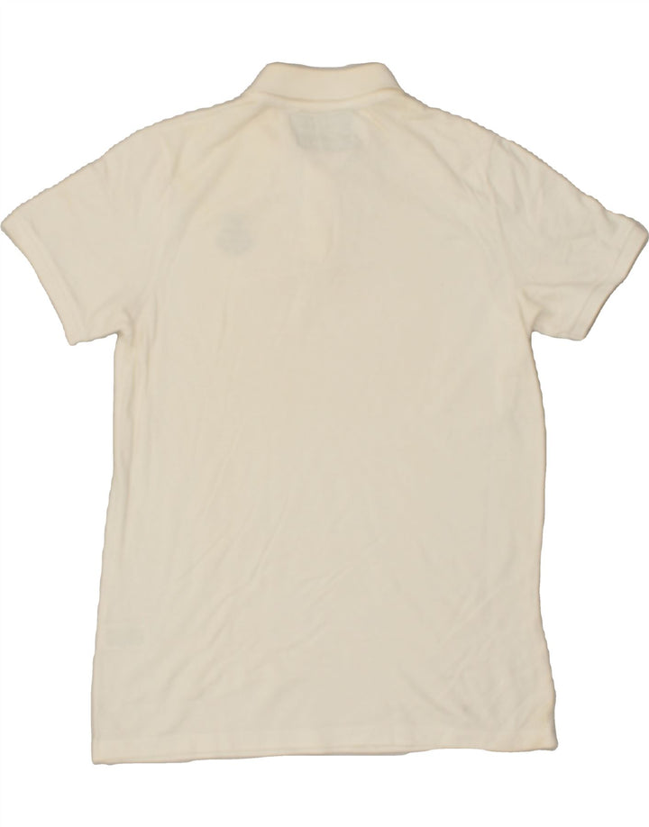 JULES Mens Slim Polo Shirt XL White Cotton | Vintage Jules | Thrift | Second-Hand Jules | Used Clothing | Messina Hembry 