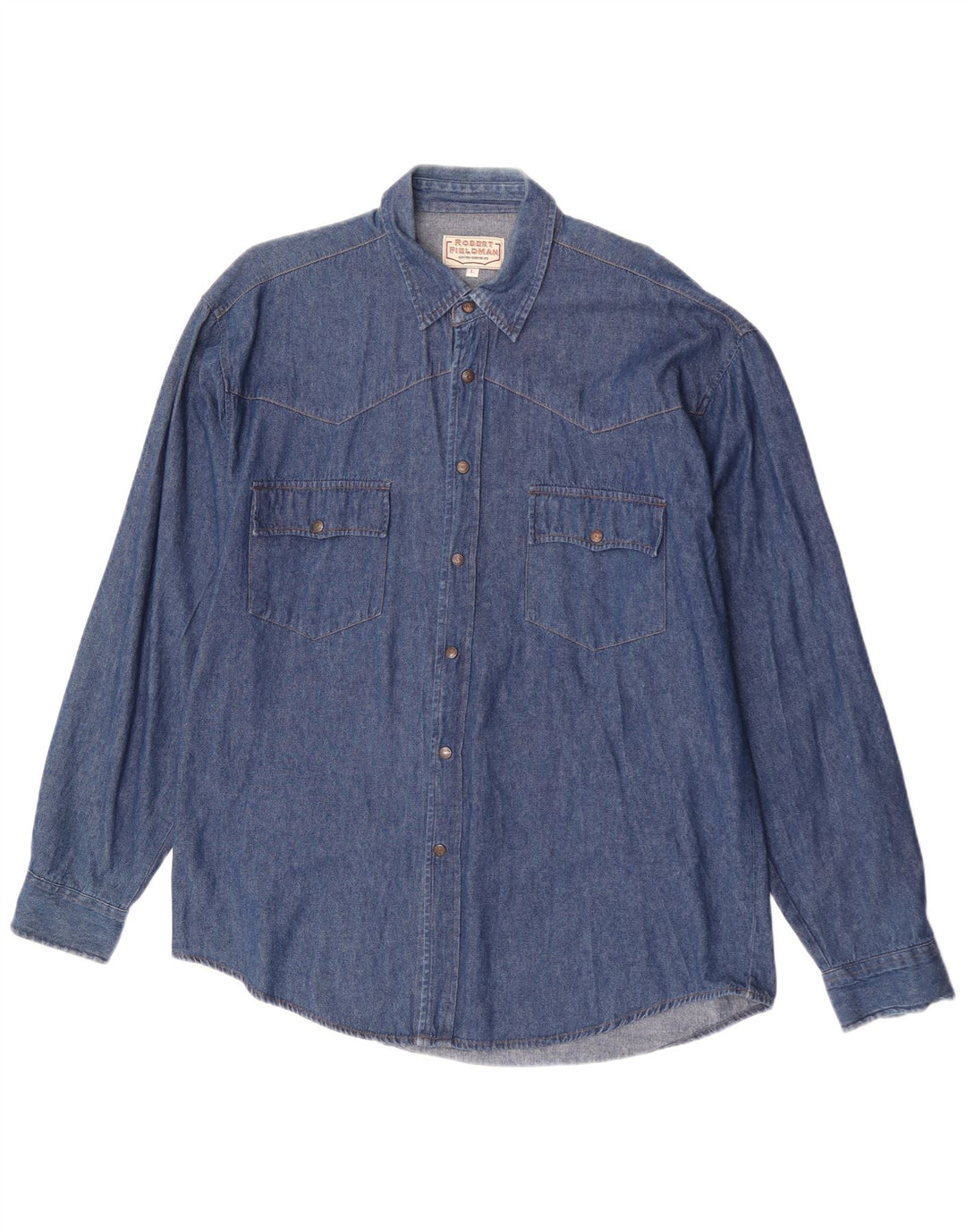 chemise en denim homme vintage grand coton bleu
