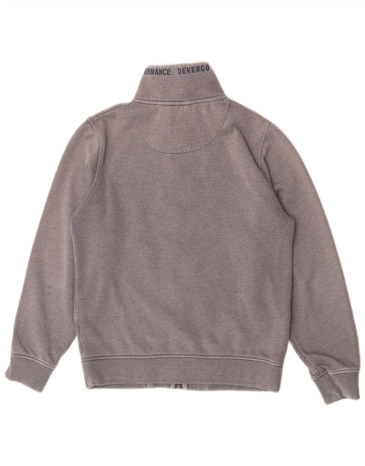 vintage Mens Survêtement Top Veste Gris Moyen Coton