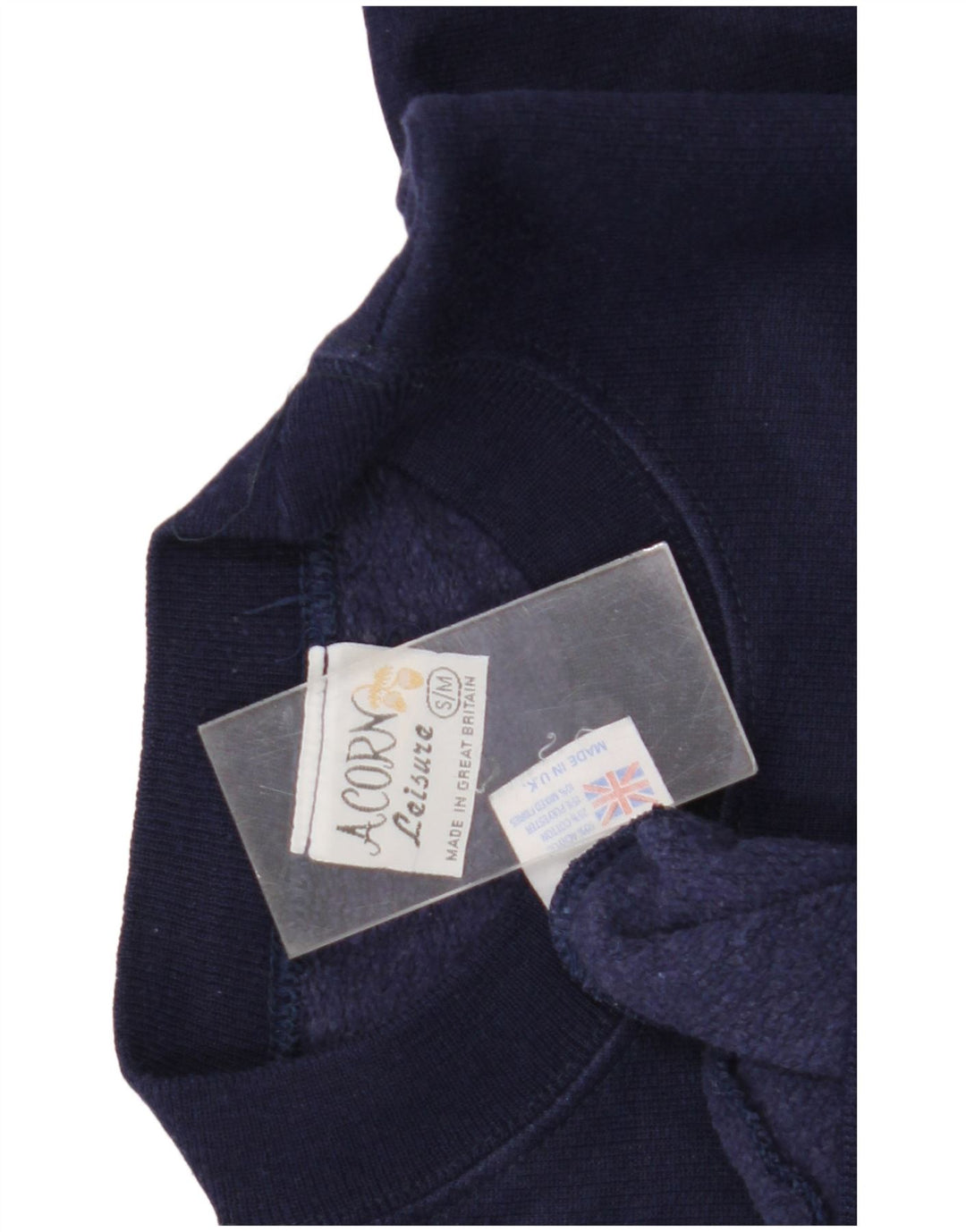 Acorn Sweat-shirt surdimensionné graphique pour femme UK 10 Petit Bleu marine