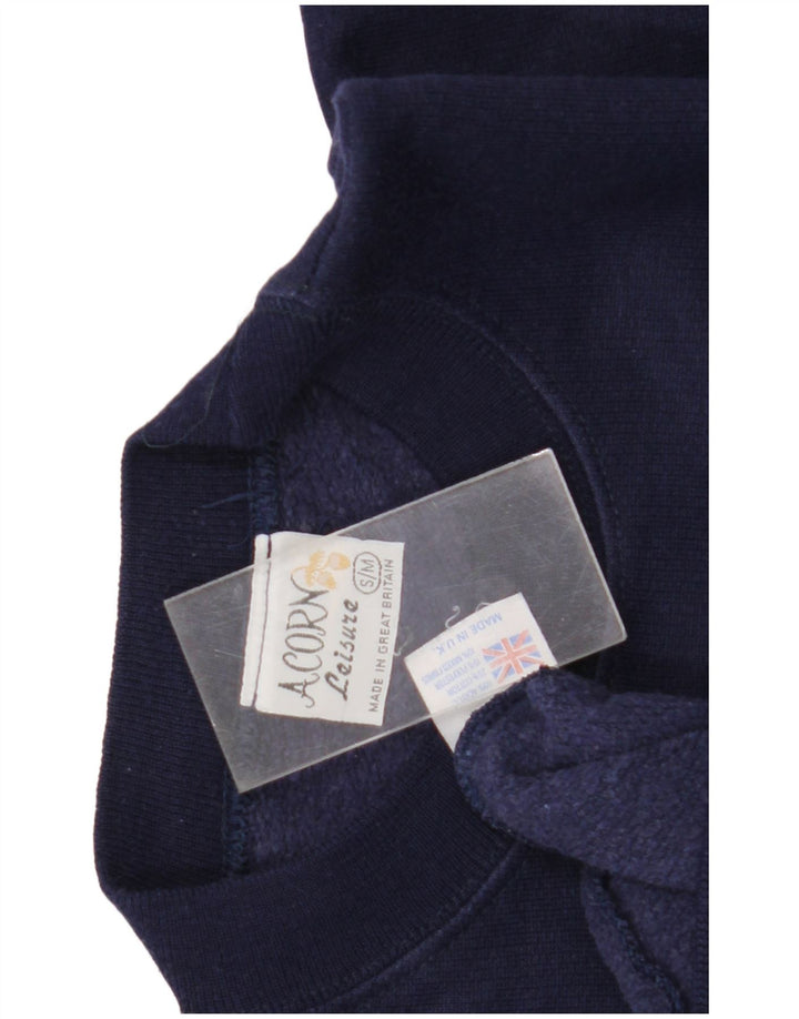 Acorn Sweat-shirt surdimensionné graphique pour femme UK 10 Petit Bleu marine