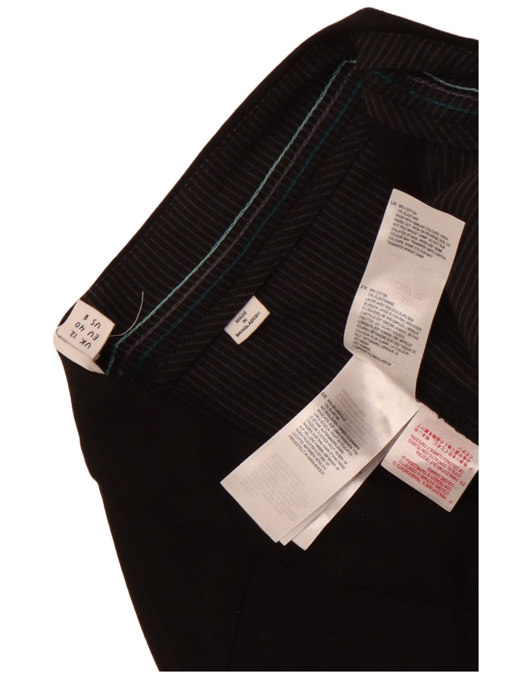 Pantalon court White Stuff pour femme UK 12 Medium W32 L24 Coton noir