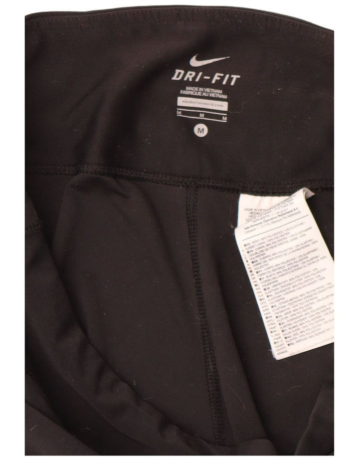 Pantalon de survêtement Nike Dri Fit pour femme UK 12 Polyester noir moyen