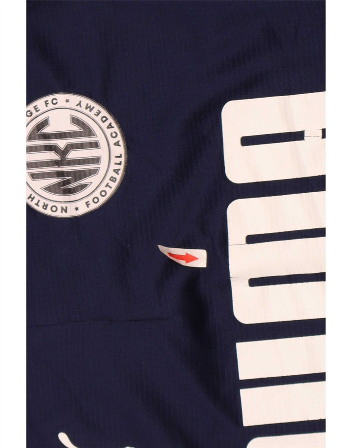 Puma Haut de Survêtement Graphic Pullover Homme Bleu Marine Colorblock