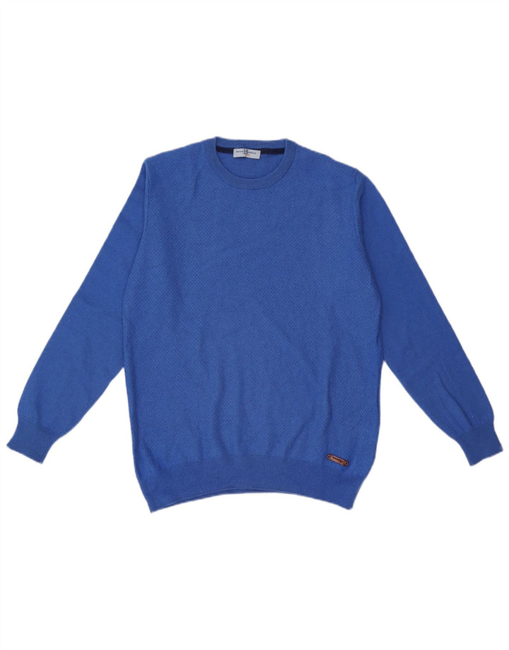 Harmont & Blaine Pull col rond homme XL laine bleue