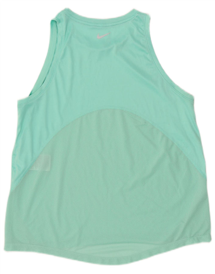 Nike Womens Dri Fit Débardeur UK 14 Large Vert Polyester