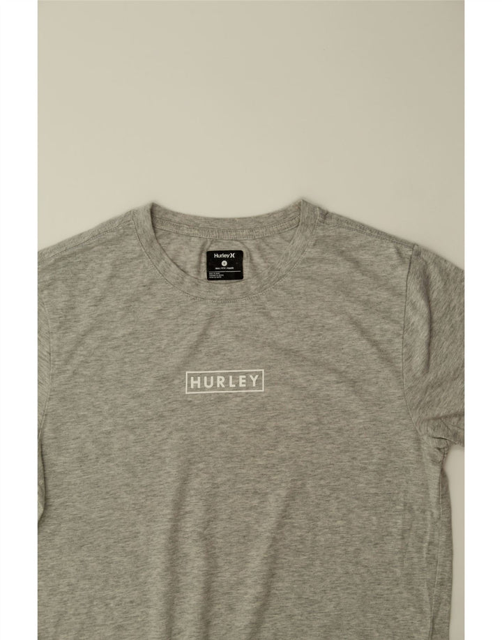 HURLEY Mens Graphic T-Shirt Top Small Grey Cotton Vintage Hurley and Second-Hand Hurley from Messina Hembry 