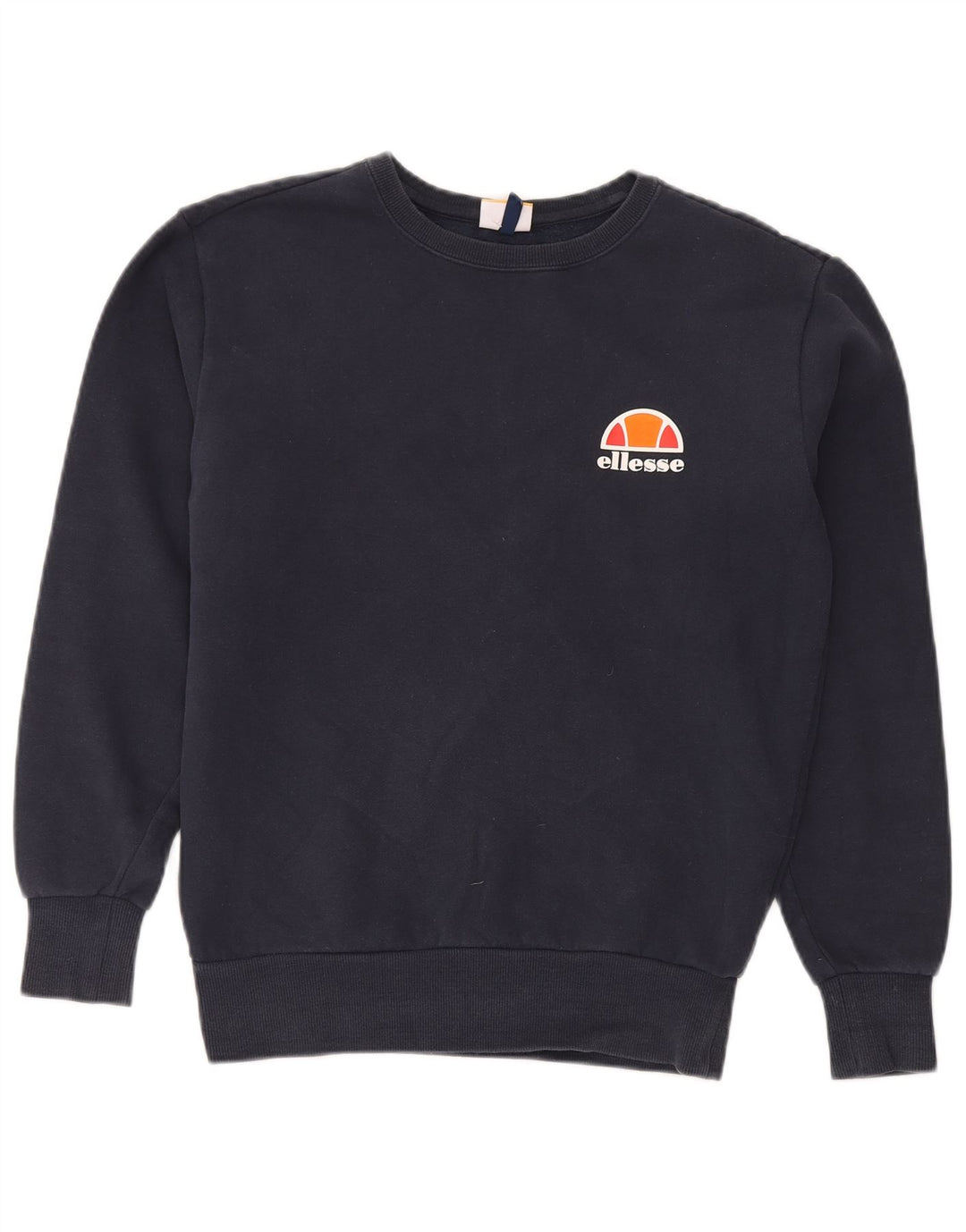 Ellesse Homme Sweatshirt Jumper Petit Bleu Marine Coton