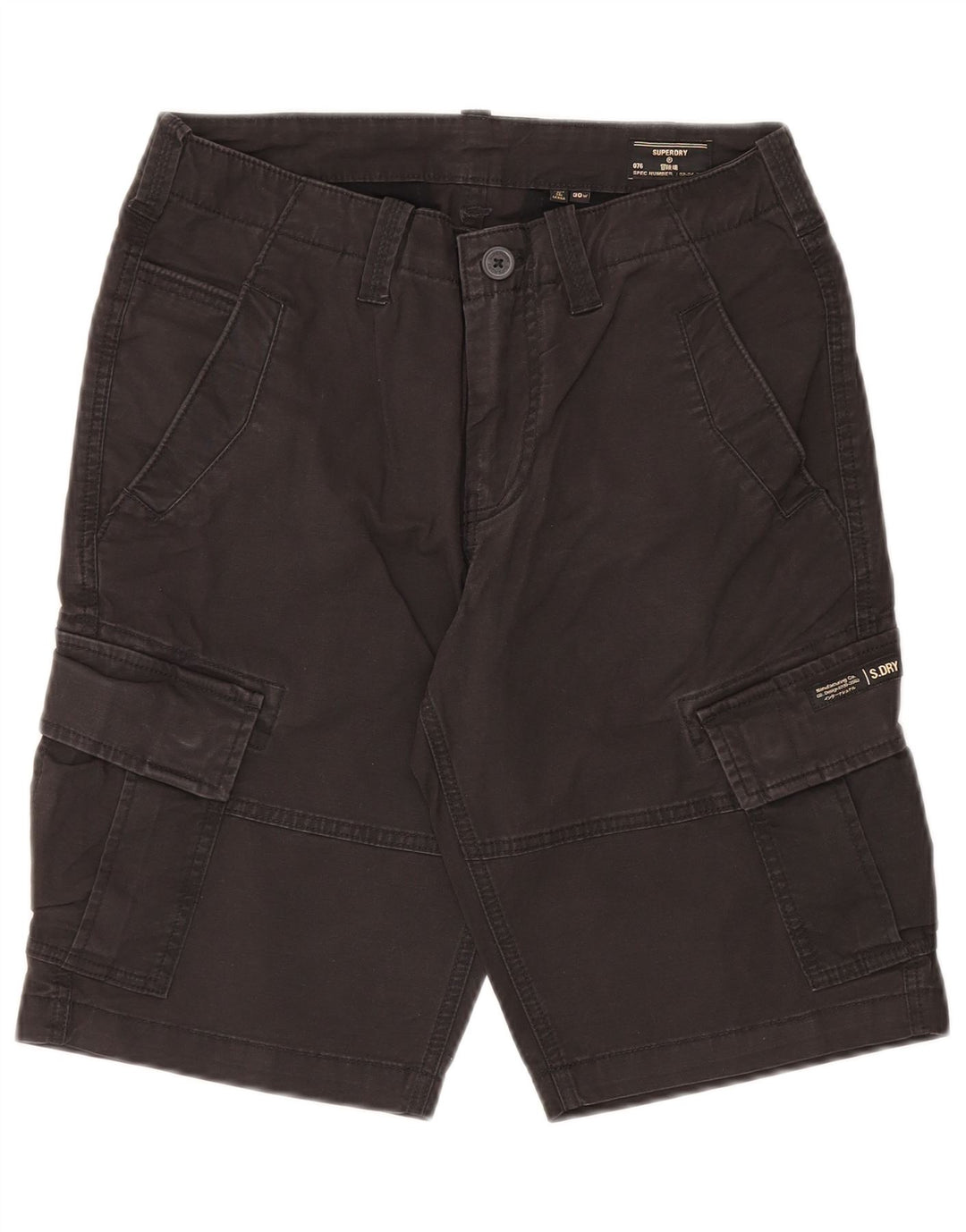 Superdry Short Cargo W30 Homme Noir Moyen Coton