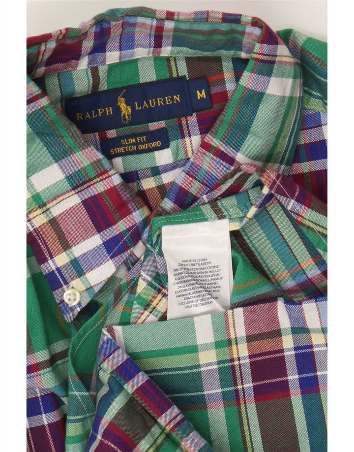 Ralph Lauren Chemise slim fit en coton à carreaux vert moyen pour homme