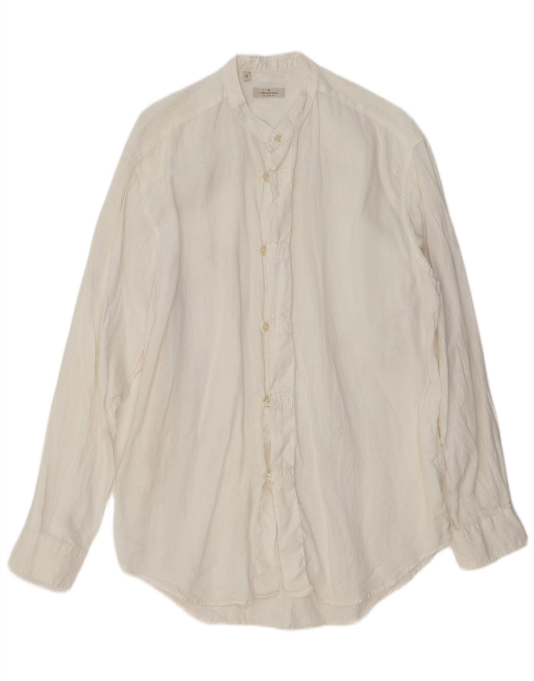 ERMENEGILDO ZEGNA Chemise Homme Lin Blanc Moyen