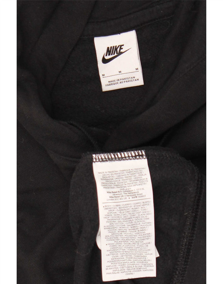 Nike Pull à capuche graphique en coton noir moyen pour homme