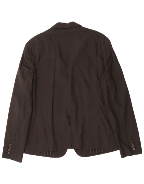 All Saints Veste blazer à 1 bouton pour homme UK 40 Large Noir