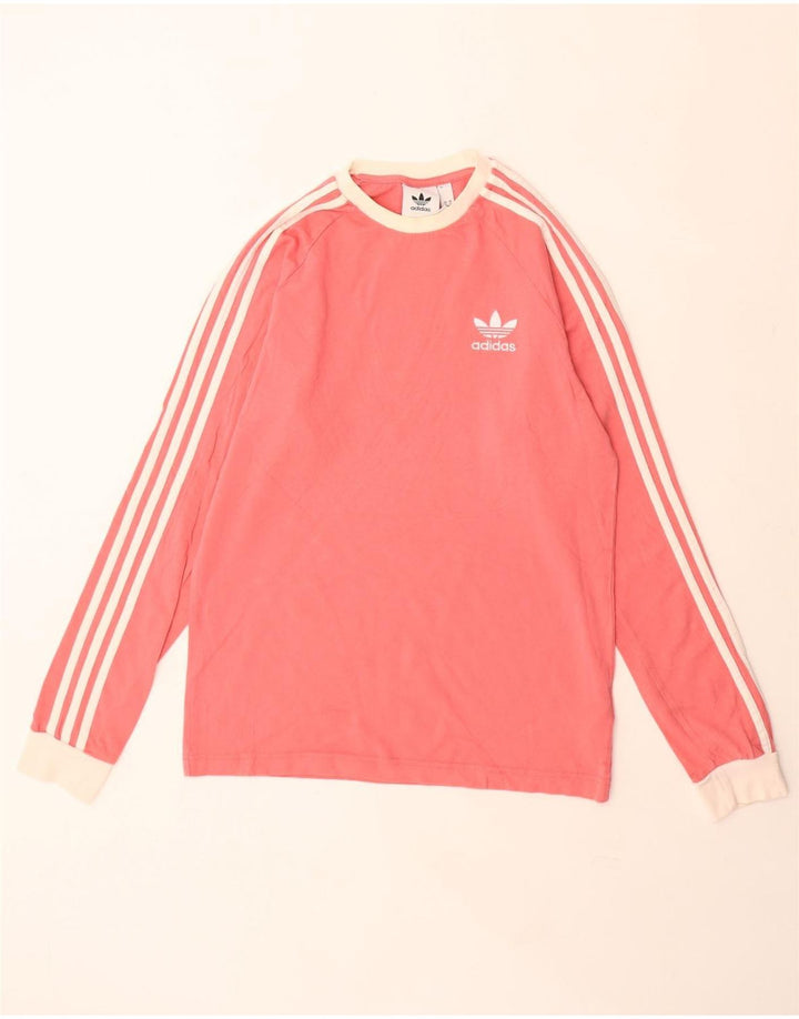 Adidas Haut à manches longues pour homme Petit coton rose