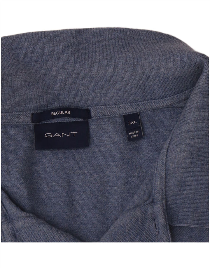 Gant Polo Regular Homme 3XL Bleu Coton