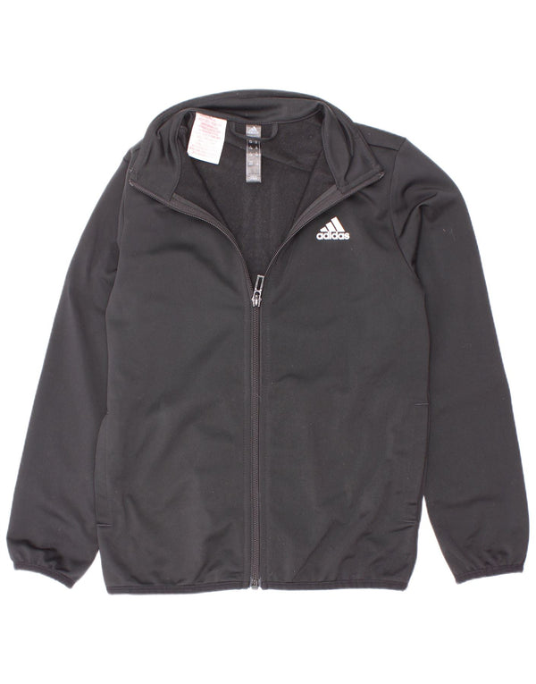 Adidas Veste de survêtement graphique pour garçon 7-8 ans Noir Polyester