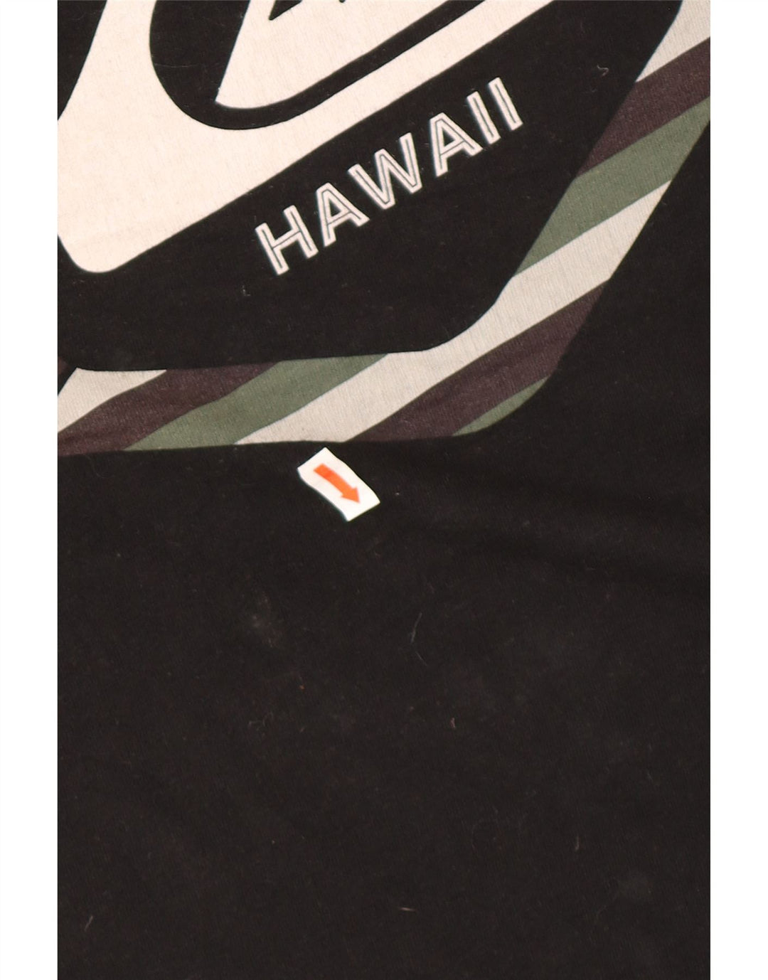 QUIKSILVER T-shirt Hawaii coupe régulière pour hommes, grand, en coton noir