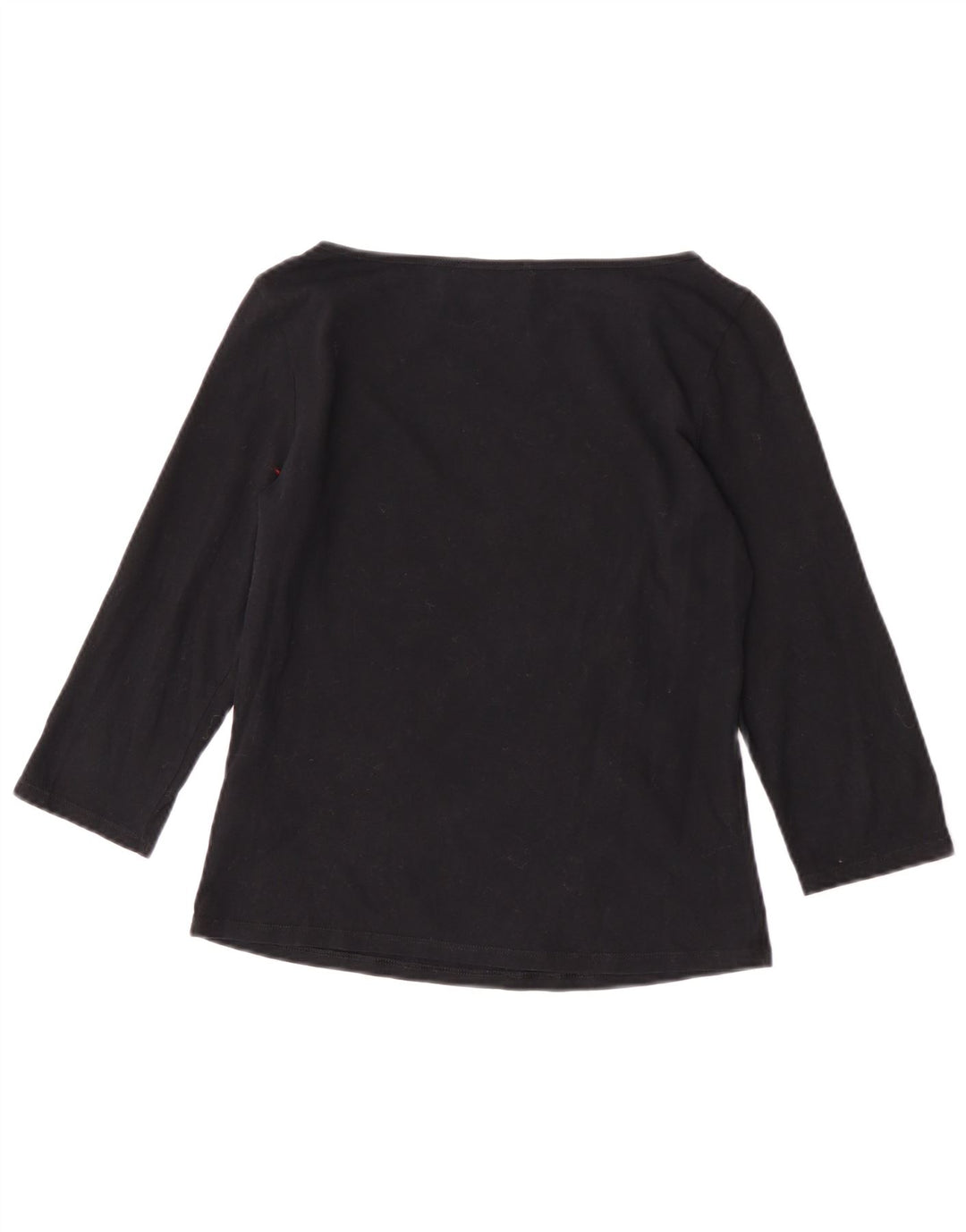 Marks & Spencer Haut court à manches 3/4 pour femme UK 12 en coton noir moyen