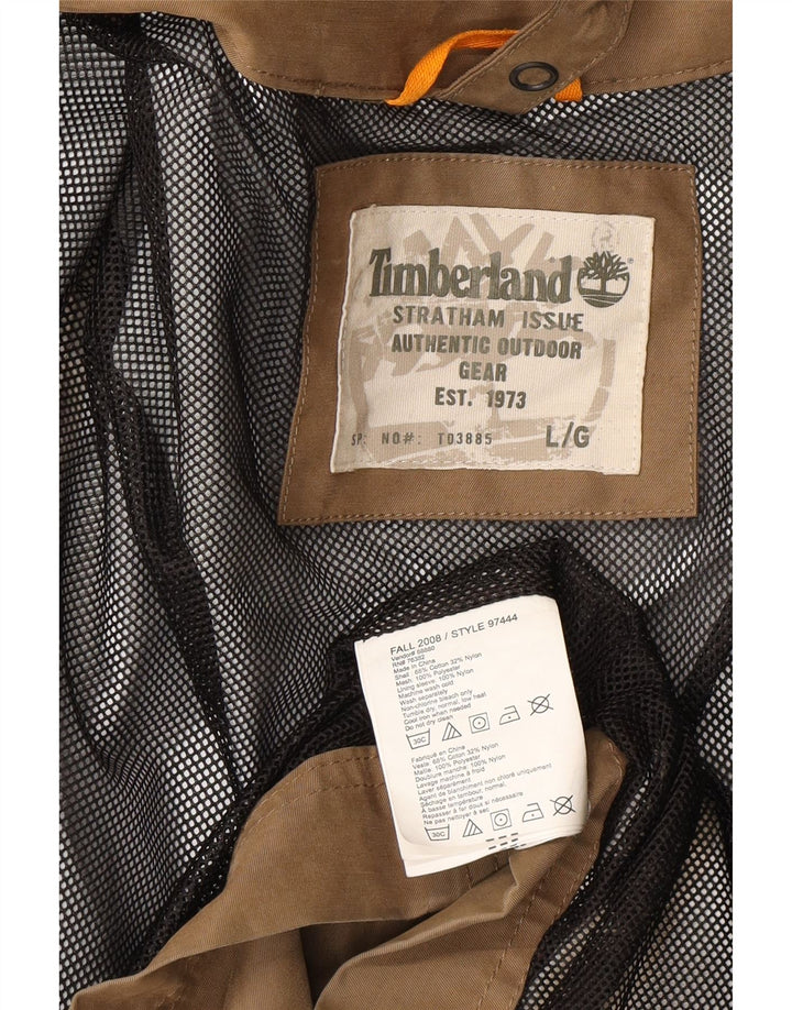 Timberland Veste utilitaire pour homme UK 40 Grand coton beige